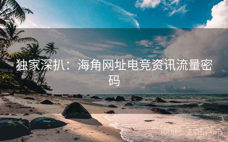 独家深扒:海角网址电竞资讯流量密码